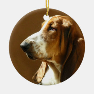 Ornamento da foto de Basset Hound