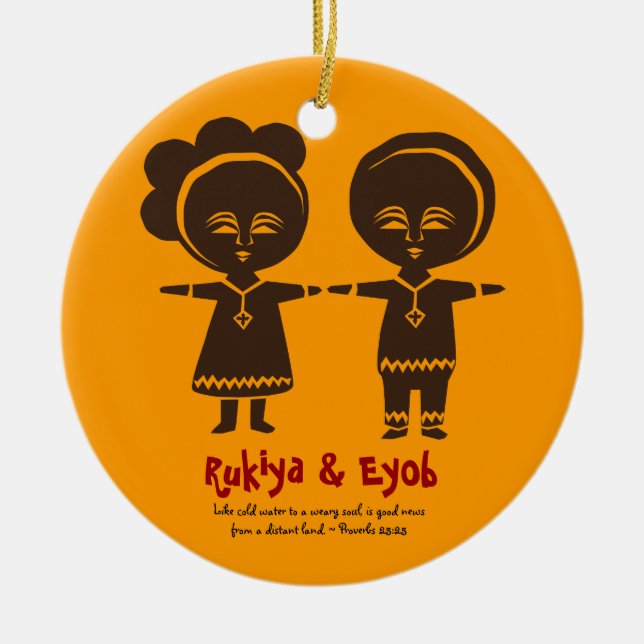 Ornamento da foto dos irmãos do amor da adopção (Frente)