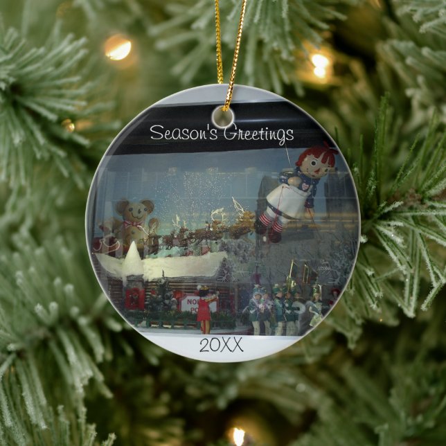 Ornamento da Janela da Loja de Papais noeis de Nat (Árvore)