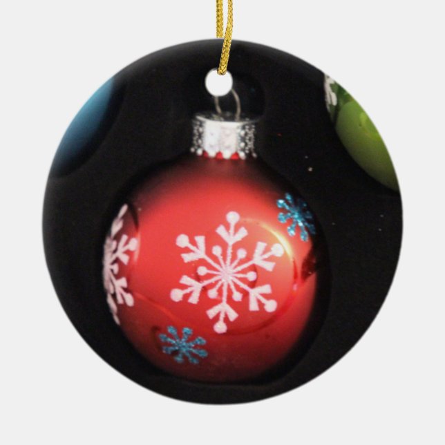 ornamento da lâmpada do natal vintage (Frente)