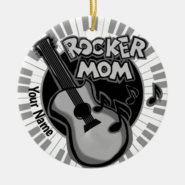Ornamento da mãe Rocker (Frente)