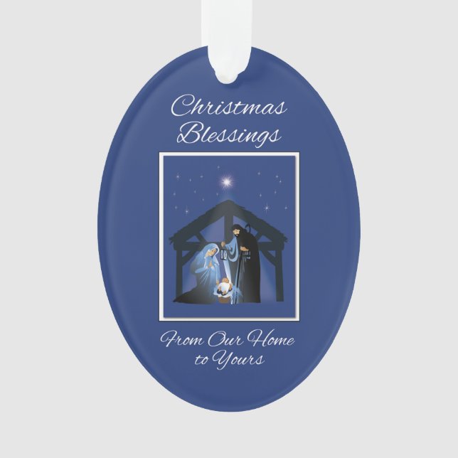 Ornamento Da nossa casa para o seu companheiro de bênçãos de (Frente)