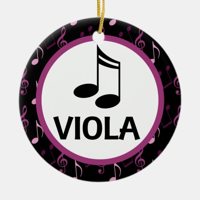 Ornamento da orquestra do Natal da música da viola (Frente)