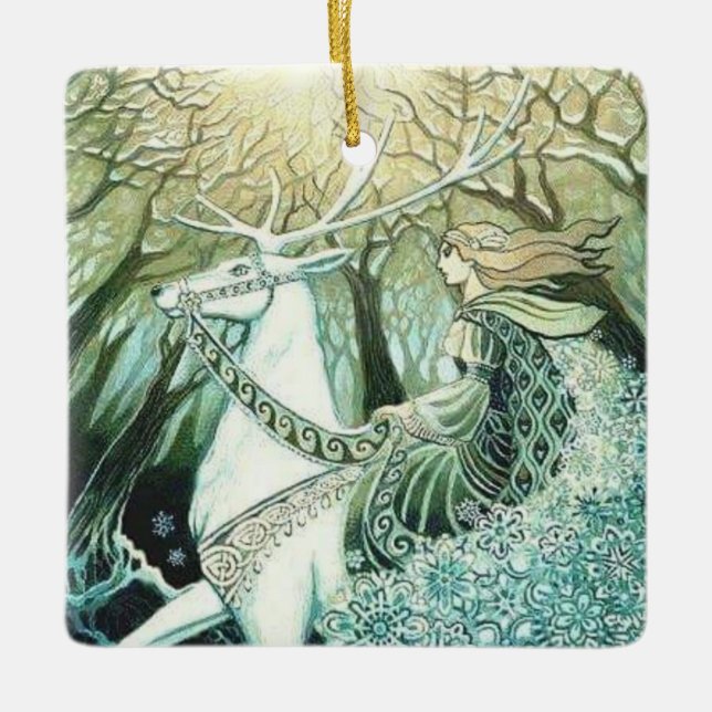 ornamento da princesa de natal (Frente)