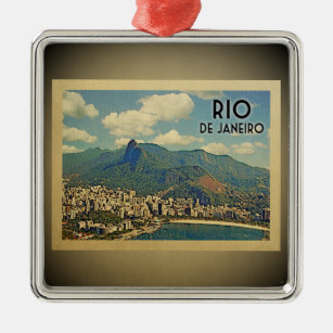 Ornamento da Viagens vintage do Brasil no Rio de J