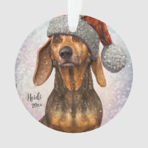 Dachshund, Cachorro Papai noel, Personalizar, Orna