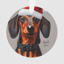 Dachshund, Cachorro Papai noel, Personalizar, Orna