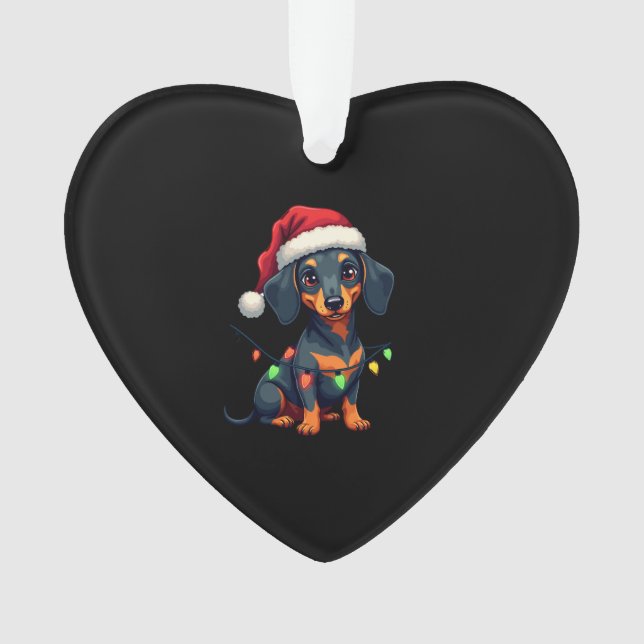 Ornamento Dachshund Dogs Tree Christmas Sweater Xmas Gifts F (Frente)