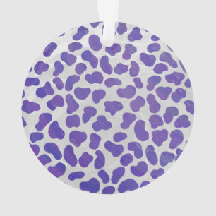 Ornamento Dalmaciano Roxo e Impressão branco