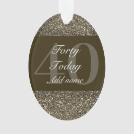 Ornamento Dama especial personalizada de adorno de aniversár