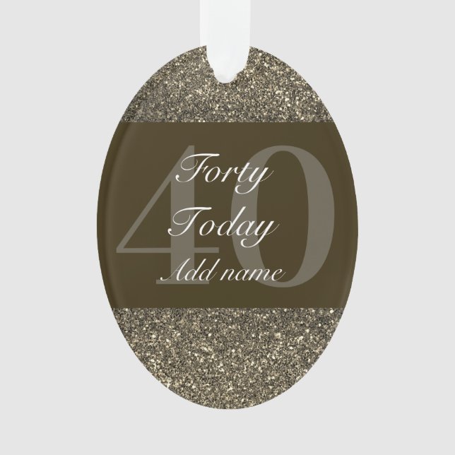 Ornamento Dama especial personalizada de adorno de aniversár (Frente)