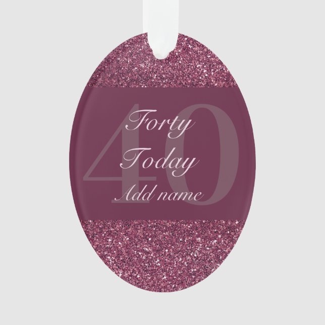 Ornamento Dama especial personalizada de adorno de aniversár (Frente)