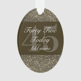 Ornamento Dama especial personalizada de adorno de aniversár