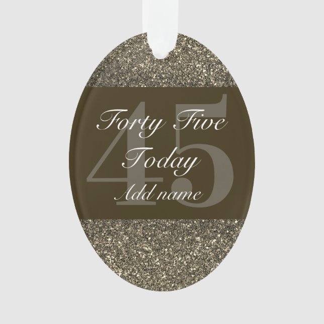 Ornamento Dama especial personalizada de adorno de aniversár (Frente)