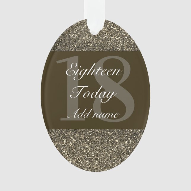 Ornamento Dama especial personalizada de adorno de aniversár (Frente)