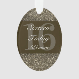 Ornamento Dama especial personalizada de adorno de aniversár