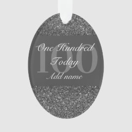 Ornamento Dama especial personalizado de adorno de aniversár