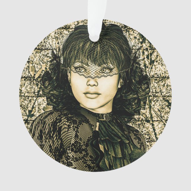 Ornamento Dama Vintage (Frente)