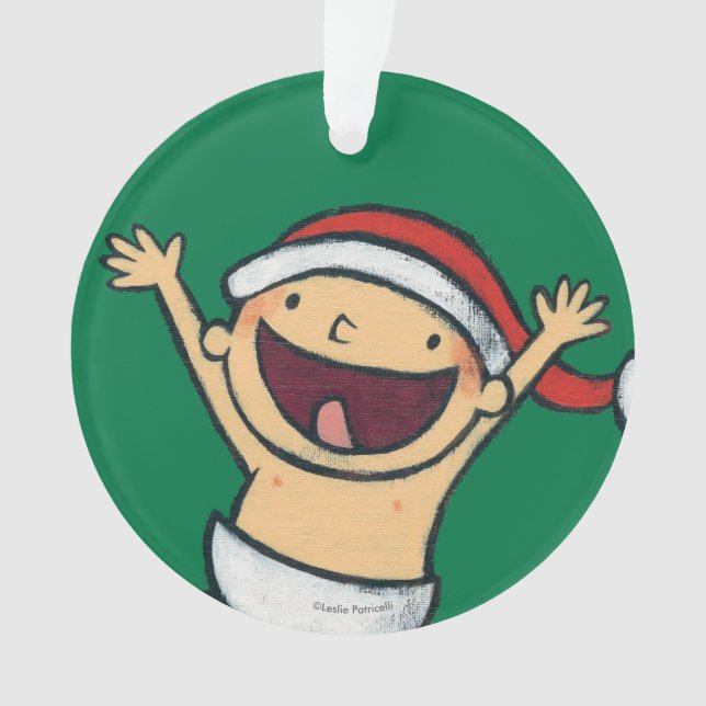 Ornamento Dança do bebê de Leslie Patricelli no chapéu do (Frente)