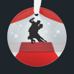 Ornamento Dance Ornament - Competition Dancing<br><div class="desc">Espero que goste disto como um ornamento para a tua árvore, um banquete redondo de um ano para pendurar na tua casa, um presente para os teus amigos dançarinos de merda... tu dás-lhe o nome! Eu paguei as taxas das Licenças Estendidas para o histórico, e oferecerei algumas variações mais tarde....</div>