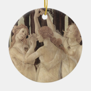 Ornamento das benevolências de Botticelli três