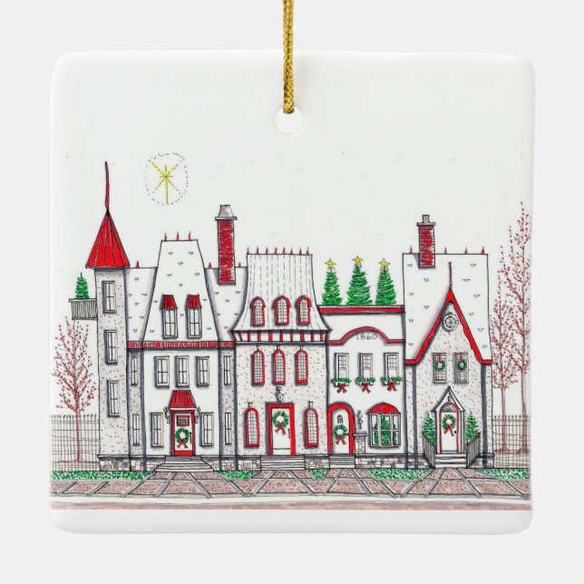 Ornamento das Lojas da Vila de Natal (Verso)