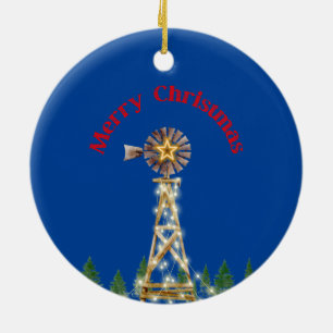 Ornamento das Luzes de Natal da Windmill