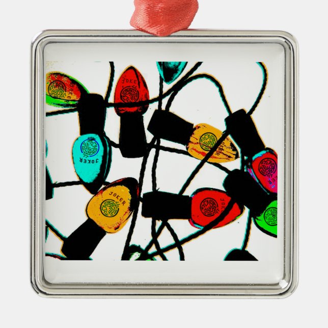 Ornamento das luzes de Natal do Mah Jongg (Frente)