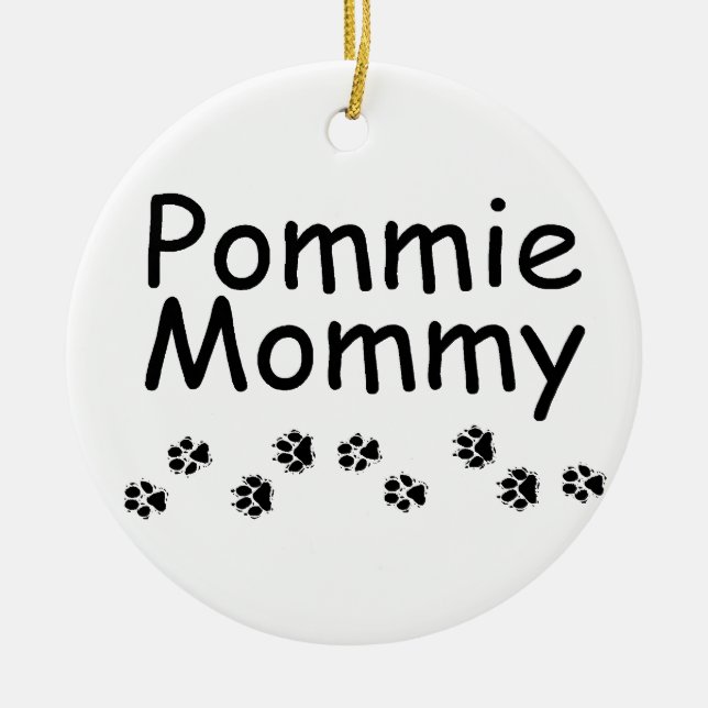 Ornamento das mamães de Pommie (Frente)
