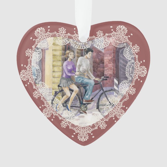 Ornamento Data romântica (Frente)