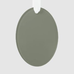 Ornamento de Acrílico Verde Musgo Mínimo – Persona