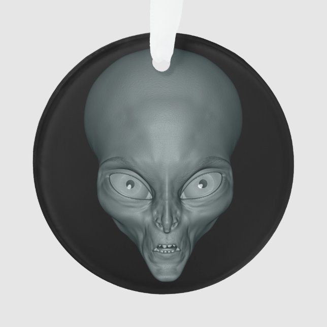 Ornamento de Alienígena de OFO de texto personaliz (Frente)