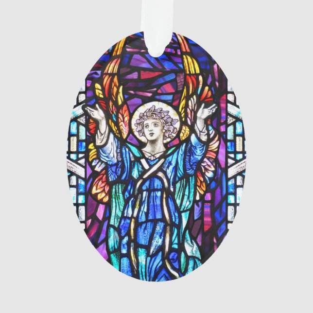 Ornamento de Anjo Colorido (Verso)