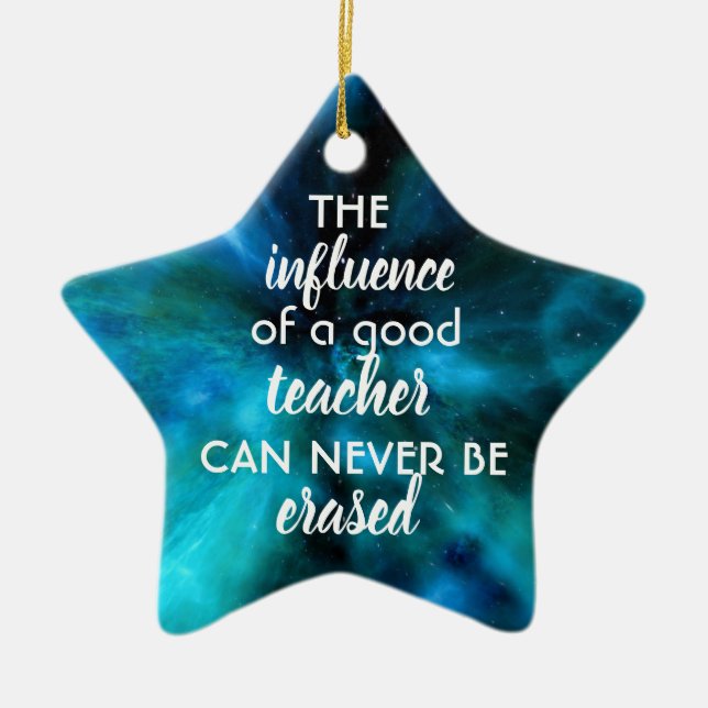 Ornamento de Apreciação de Professores (Frente)