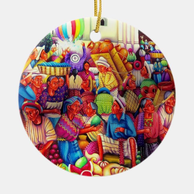 Ornamento de Arte da Guatemala (Frente)