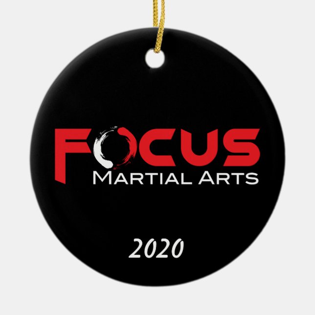 Ornamento de Artes Marciais de Foco (Frente)