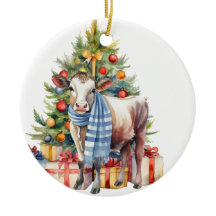 Ornamento de Árvore com Ornamento de Vitelos