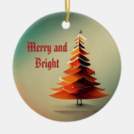 Ornamento de Árvore de Aquarela