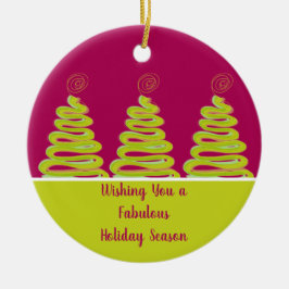 Ornamento de Árvore de Natal alegre e brilhante