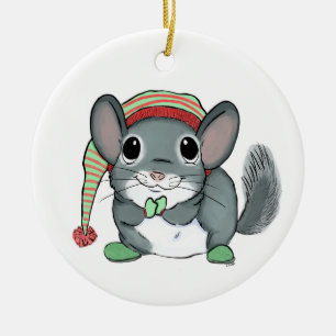 Ornamento de Árvore de Natal Chinchilla