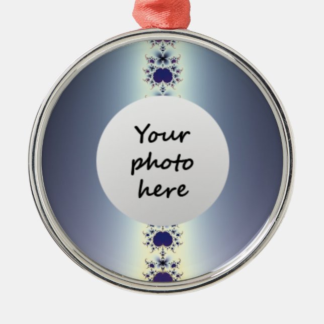 Ornamento de Árvore de Natal de Colar Roxo (Frente)