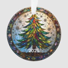 Ornamento de Árvore de Natal de Vidro Estreitado