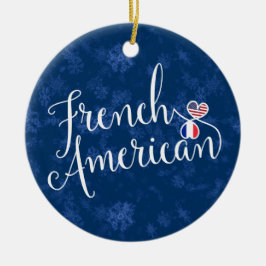 Ornamento de Árvore de Natal francês americano, Fr