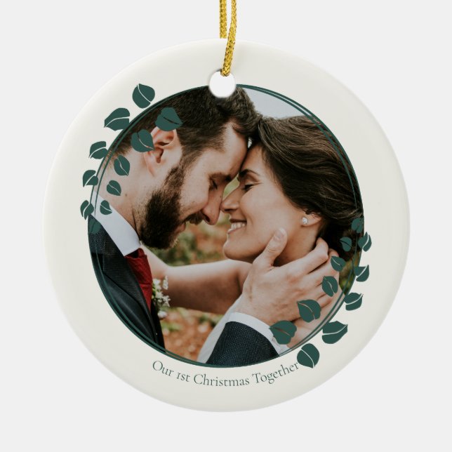 Ornamento de Árvore de Natal Greenery (Frente)