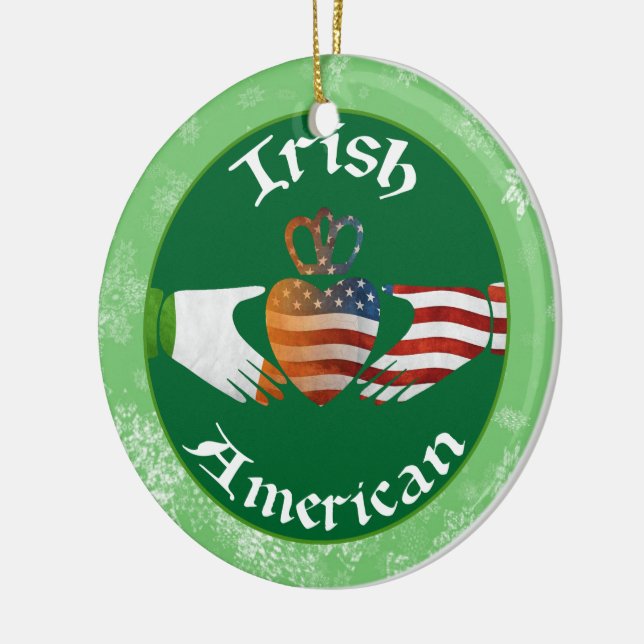 Ornamento de Árvore de Natal - Irlandês - American (Esquerda)