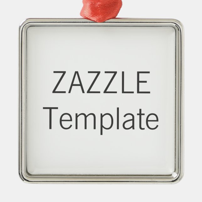 Ornamento de Árvore de Natal SQUARE Premium Person (Frente)