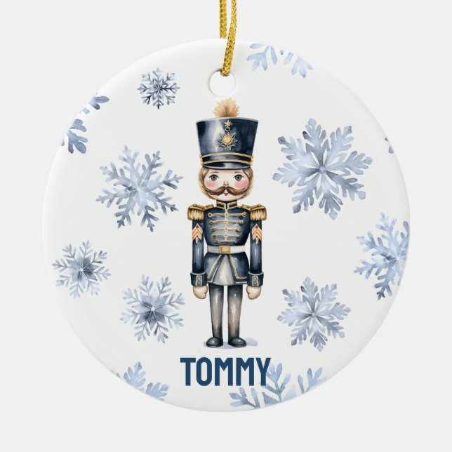 Ornamento de Árvore Personalizada do Nutcracker (Frente)