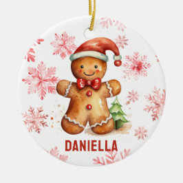 Ornamento de Árvore Personalizada Gingerpão