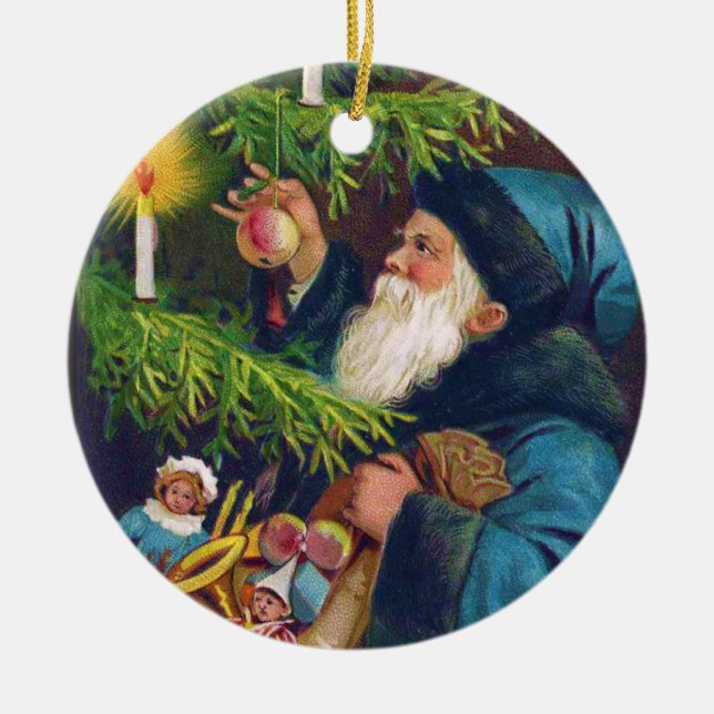 Ornamento de árvores de Natal papais noeis vitoria (Frente)