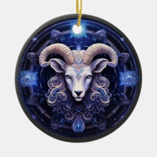 Ornamento de Astrologia Personalizada de Áries Zod
